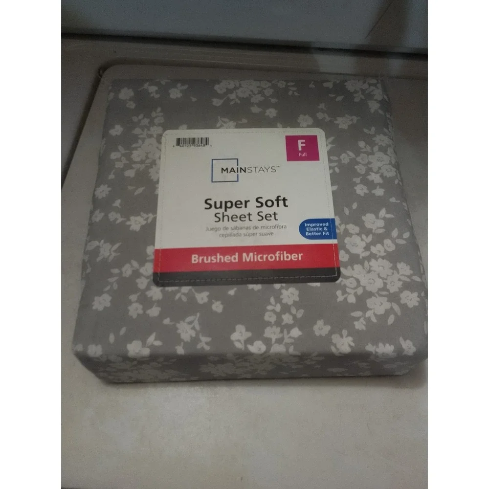 Mainstay‎ Super Soft Sheet Set Brushed Microfiber Size Full Size  Improved...